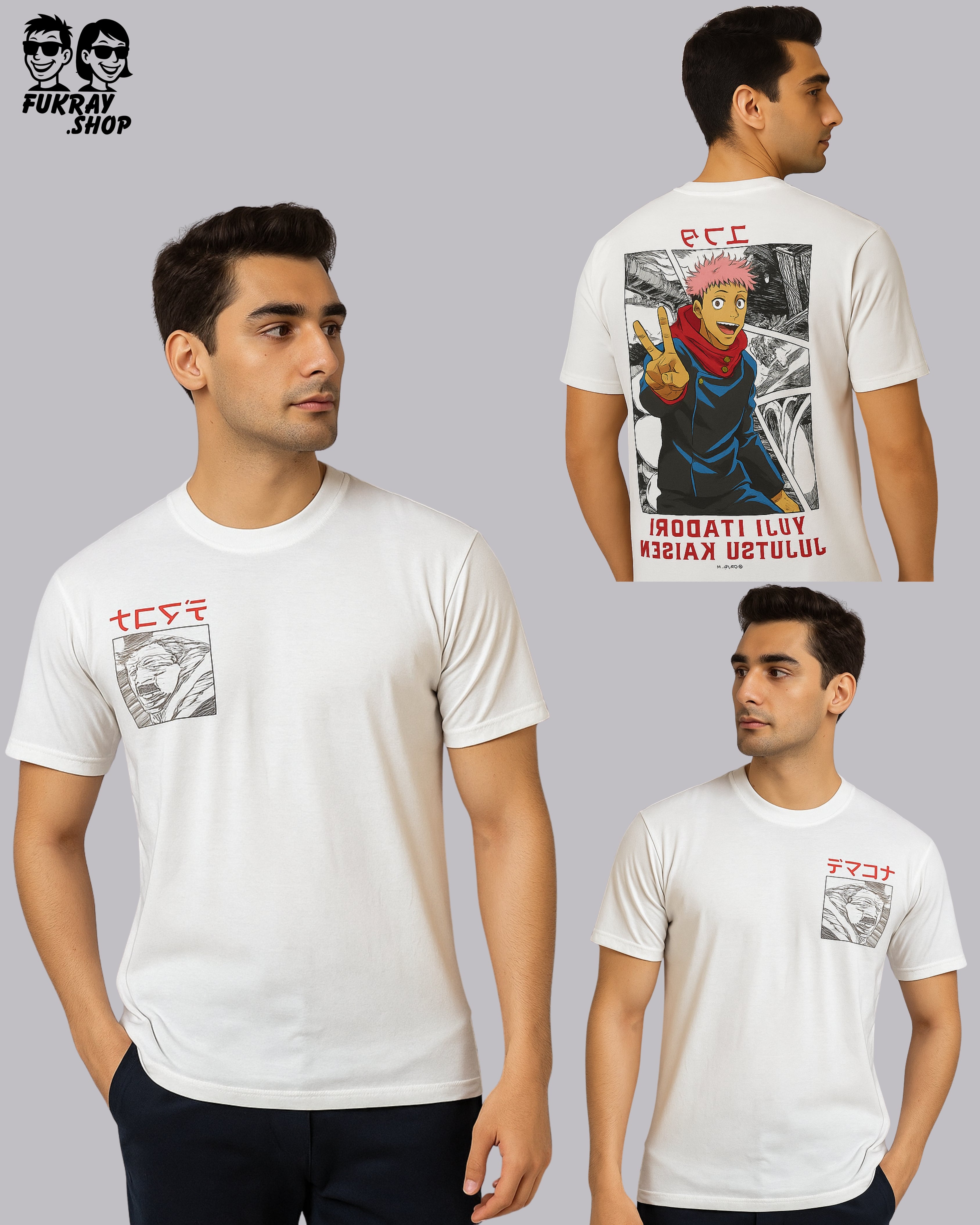 Stylish Young Man in Casual Half-Sleeve T-Shirt Look